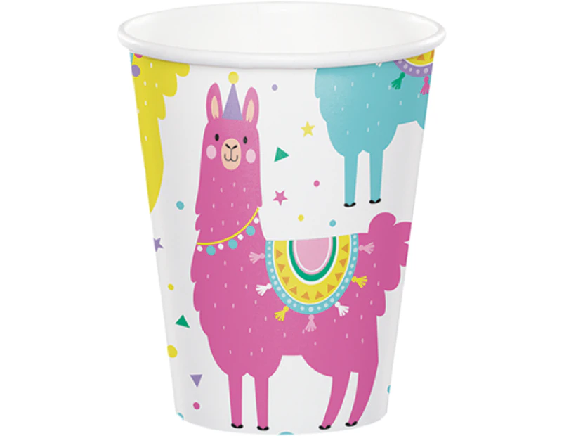 Llama Party Cups Paper 266ml Size: One Size