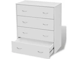 White Kitchen Buffet Sideboard With 4 Drawers Hallway Dining Storage Cabinet