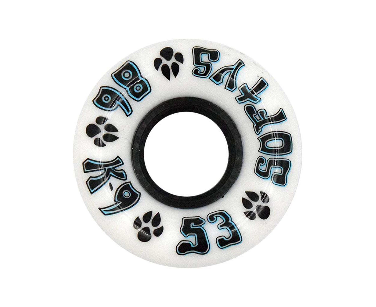 Dogtown K-9 Wheels 53mm (86a) Softys White - White