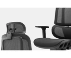 MIUZ Office Chair Executive Computer Chairs Study Home Mesh Lumbar Back Seat Recliner - Black