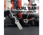 FitnessLab 120cm Barbell Dumbbell Bar Set Weightlifting Workout Home Gym Exercise Fitness [Curl]