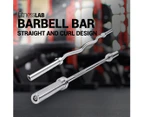 FitnessLab 120cm Barbell Dumbbell Bar Set Weightlifting Workout Home Gym Exercise Fitness [Curl]