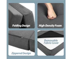 Comfeezzz Foldable Mattress Folding Foam Camping Mattress Portable Sofa Bed Camping Mat Single Grey