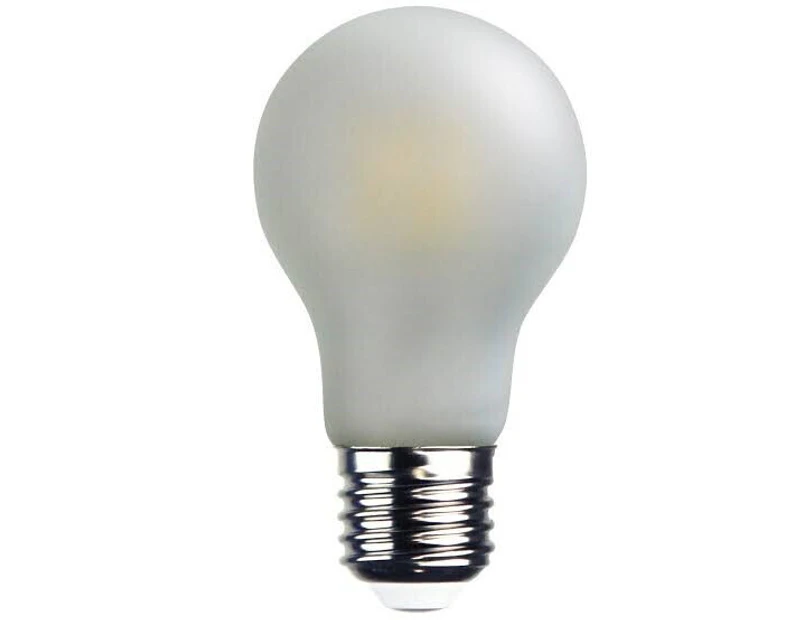 3 Pack x 8w 240v A60 GLS LED Filament Light Bulb - E27 6000K Daylight - Frosted