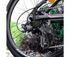 CyclingDeal EXPLORER Kids Children Mountain Bike Bicycle MTB Black - 21 Speed 24" Wheels 14" Frame for 8-12 Years Old - Black