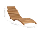 2 Resort Sun Loungers With Table Solid Teak Wood Outdoor Garden Lounge Set