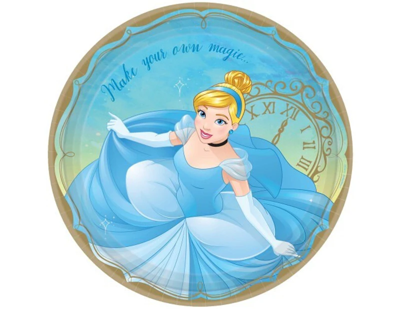 Disney Princess Once Upon A Time 23cm Plates Cinderella Size: One Size
