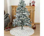Christmas Tree Skirt Soft Exquisite Flannel Winter Large Christmas Tree Mat for Home-Golden