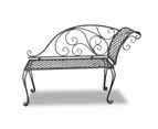 Antique Design Outdoor Garden Decor Metal Lounge Chaise Chair Bench Seat