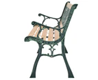 Outdoor Decor Garden Patio Deck Rose Patterned Wooden Park Bench Chair Seat 122cm