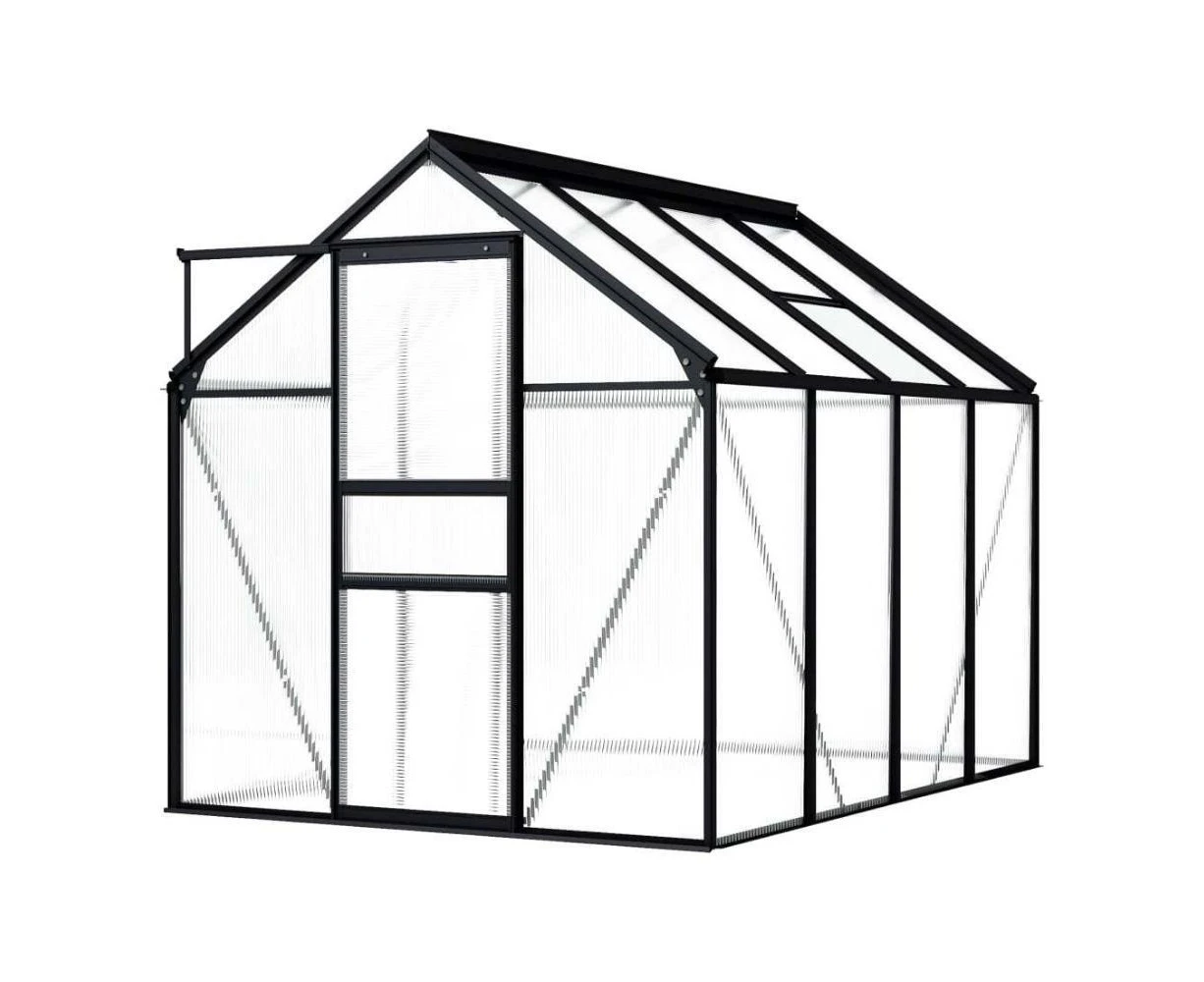 1.9 x 2.5m Polycarbonate Walk In Greenhouse Hot Green House Large Plant Storage