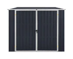 Metal Shed With 2 Doors Garden Furniture Tool Equipment Storage House Galvanised