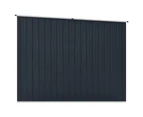 Metal Shed With 2 Doors Garden Furniture Tool Equipment Storage House Galvanised