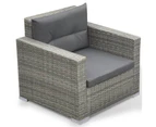 Outdoor Lounge Setting Patio Garden Furniture Sofa Chair Table PE Wicker Rattan