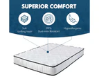 Single Size Thick Foam Bed Pocket Spring Mattress 21cm Medium Firm