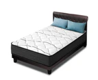 King Single Size Bed Medium Firm Foam Mattress Bonnell Spring 16cm - Multicoloured