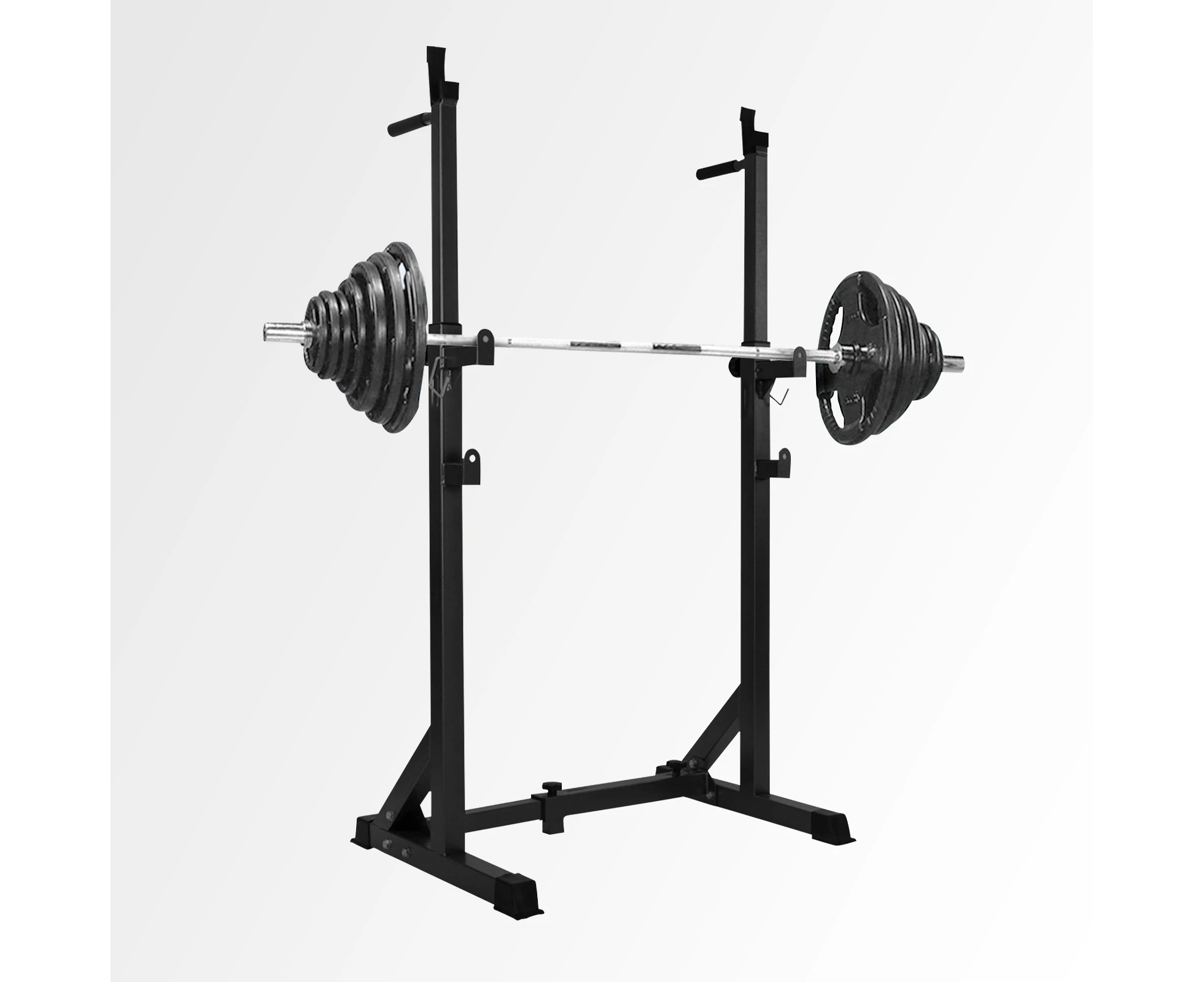 Squat Rack Pair Weight Lifting Home Gym Fitness Exercise Barbell Stand