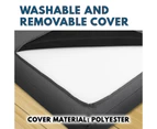 Double Size Folding Foam Mattress Portable Bed Mat Medium Firm - Dark Grey - Grey