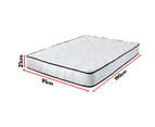 Single Size Thick Foam Bed Pocket Spring Mattress 21cm Medium Firm - Multicoloured
