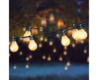 50M LED Festoon String Lights 50 Bulbs Kits Wedding Party Christmas A19 Outdoor - White