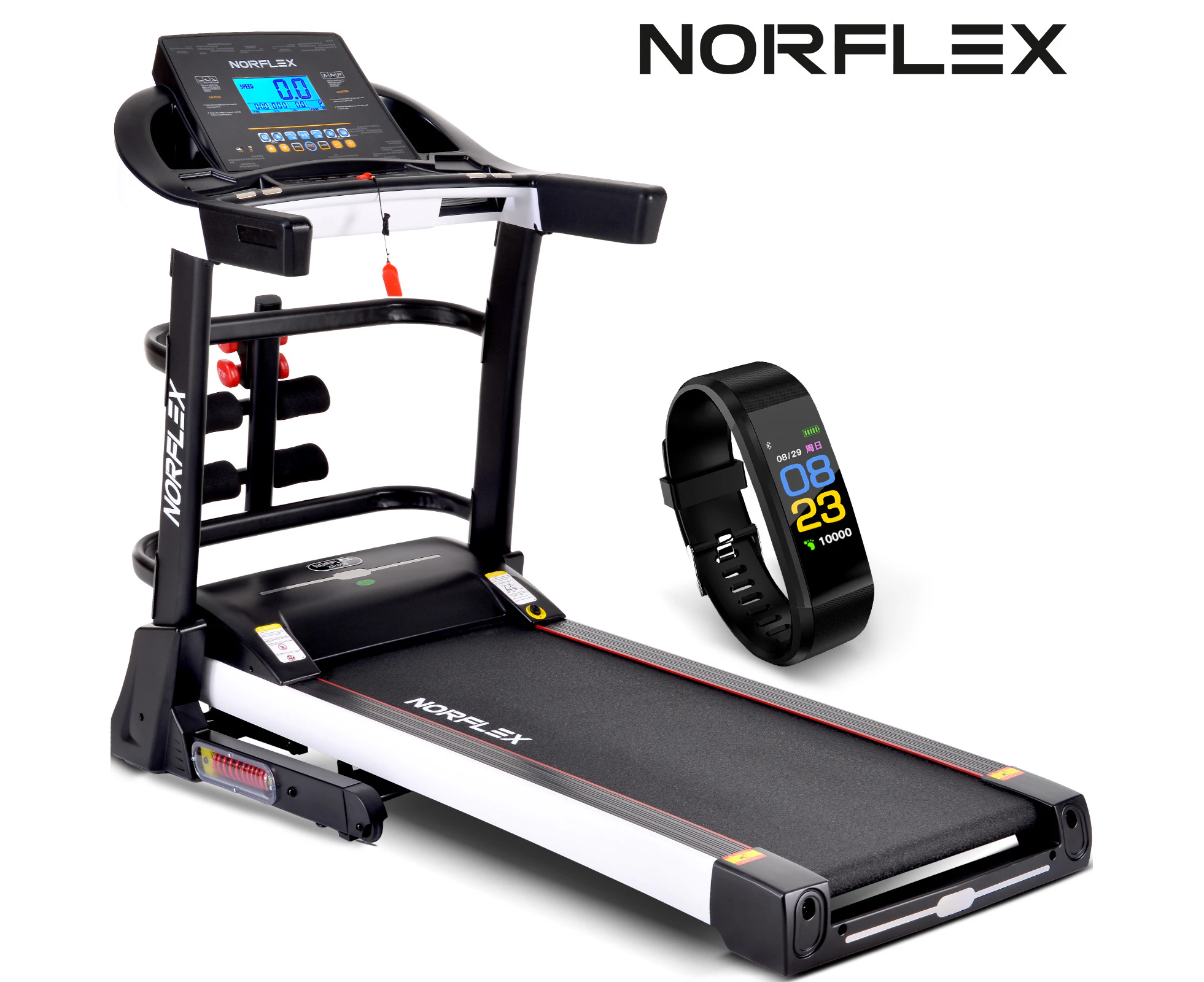 NORFLEX Electric Treadmill Auto Incline Home Gym Exercise Machine Fitness