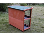 YES4PETS Double Storey Rabbit Hutch Guinea Pig Cage Ferret Cage With Pull Out tray