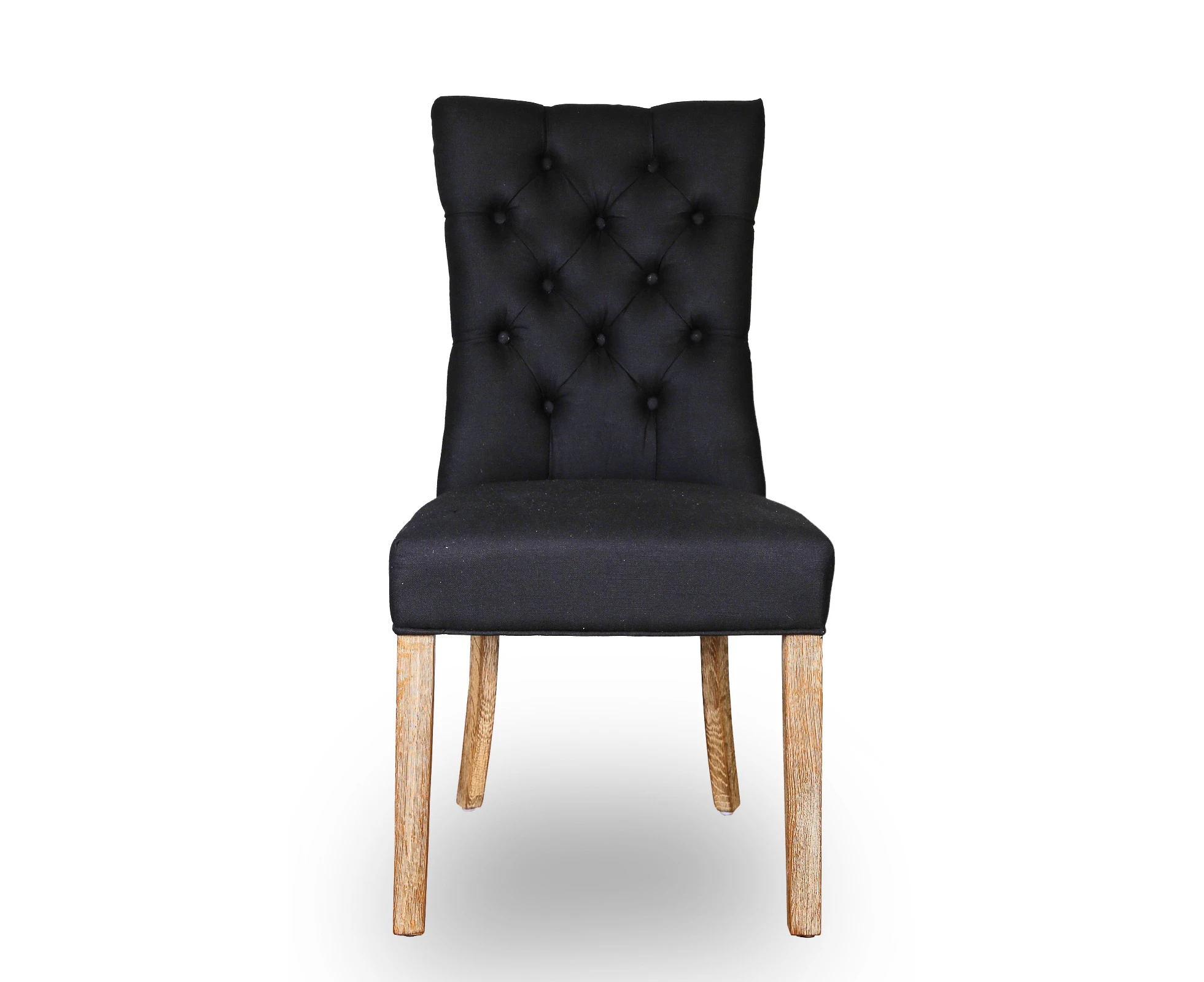 KINGSTON | FABRIC DINING CHAIR - BLACK