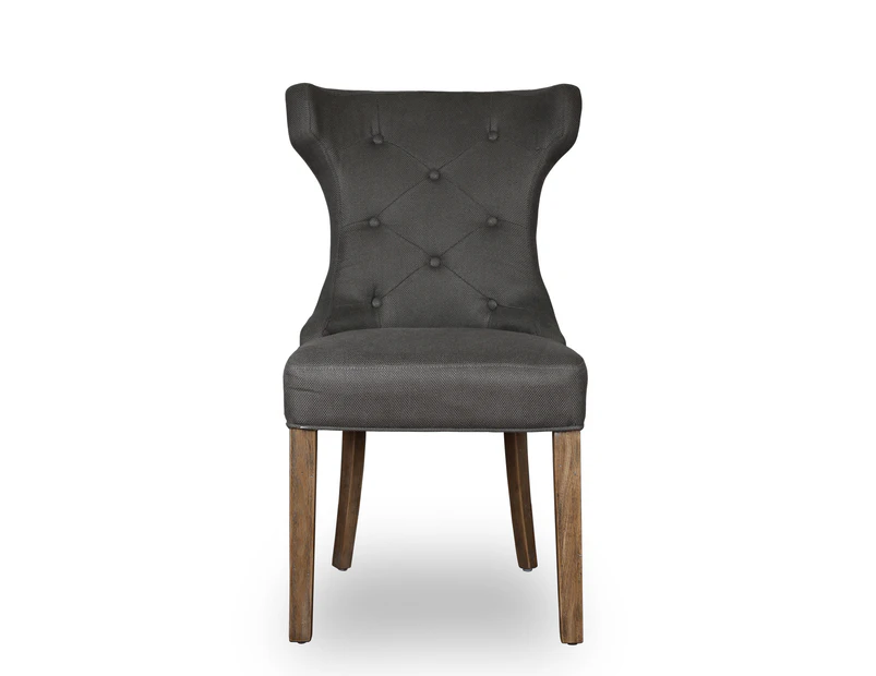 WAIST FABRIC DINING CHAIR -KELP GREY