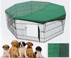 YES4PETS 120 cm 8 Panel Pet Dog Playpen Exercise Cage Puppy Crate Enclosure Cat Fence With Cover