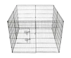 YES4PETS 120 cm 8 Panel Pet Dog Playpen Exercise Cage Puppy Crate Enclosure Cat Fence With Cover