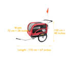 CyclingDeal 2-in-1 Bicycle Bike Pet Carrier Trailer and Stroller