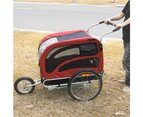 CyclingDeal 2-in-1 Bicycle Bike Pet Carrier Trailer and Stroller