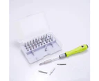 32 Pieces Screwdriver Kit Portable Precision Screwdriver Repair Tools for Phone, Computer, Toys, Glasses, Watches etc