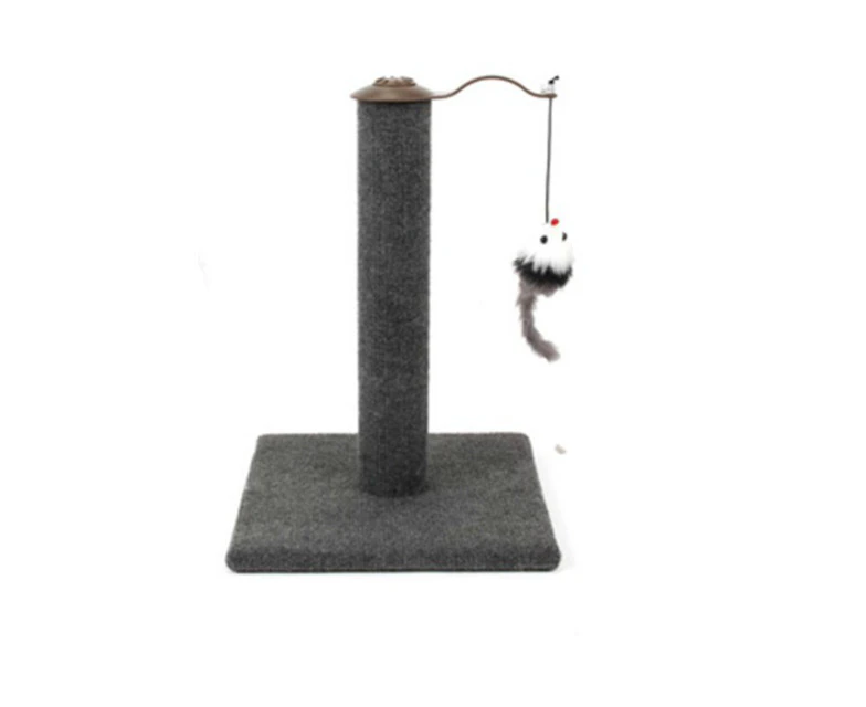 YES4PETS Cat Kitten Single Scratching Post with Toy-Grey