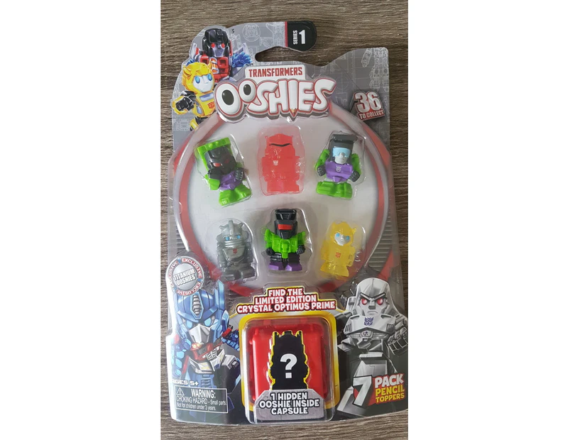 Transformers Ooshies Series 1 Pencil toppers 7 Pack figures [Pack: 3]