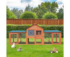 Alopet Rabbit Hutch Chicken Coop 210cm X 45cm X 85cm