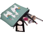 Water Resistant Cute Small Makeup Bag, Nice Printing Cosmetic Bags Travelling Case (llama Gifts )