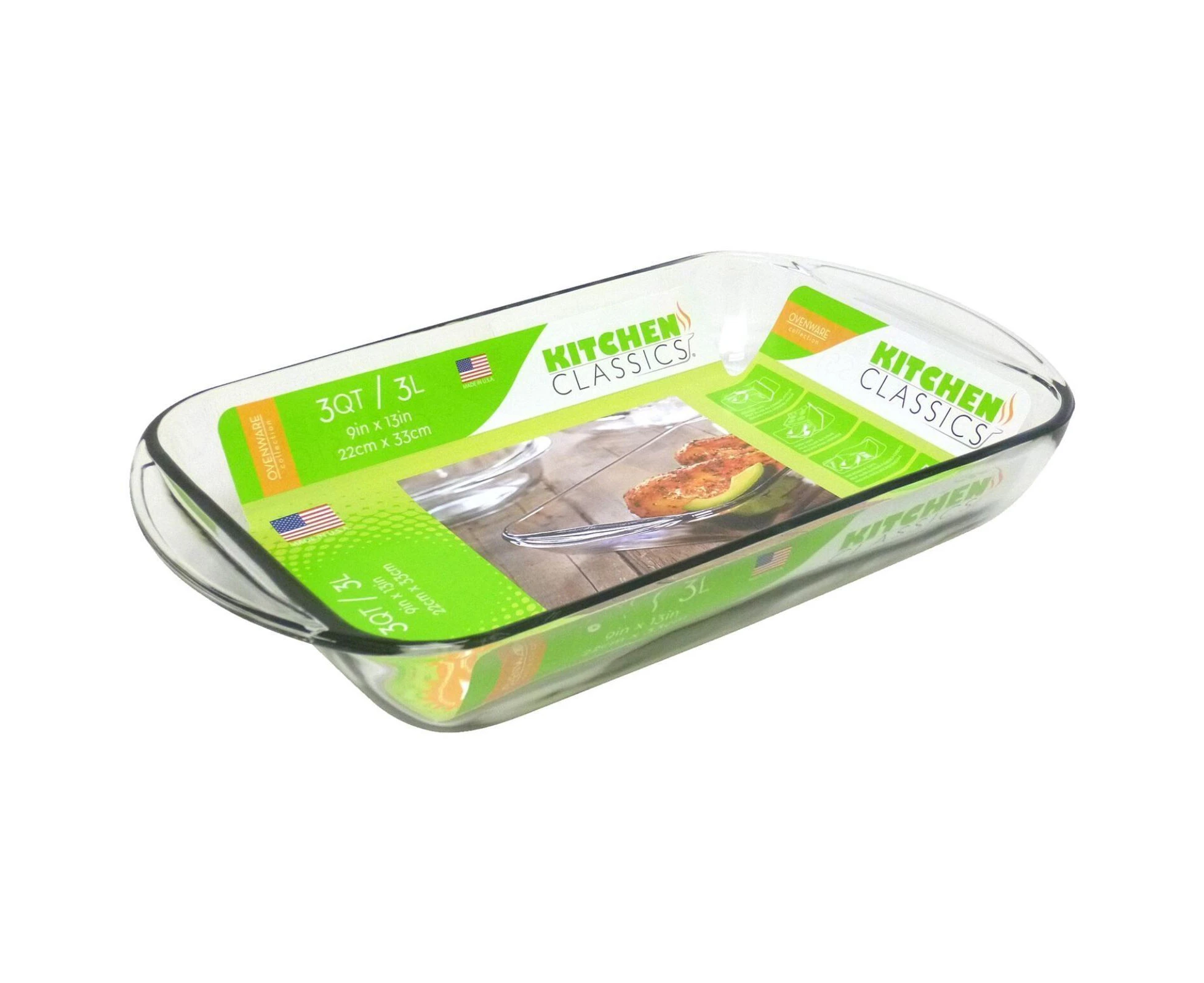 Kitchen Classics Baking Dish 3L Kitchen Cookware/Bakeware Accessory 22x33cm