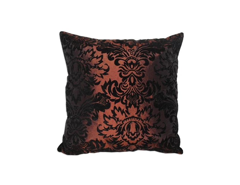 Brown & Black French Provincial 40cm Cushion Cover Decor Polyester(No Insert)