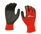 Maxisafe Red Knight Nylon Gloves w/ Latex Gripmaster Coating Technology - XLarge