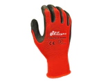 Maxisafe Red Knight Nylon Gloves w/ Latex Gripmaster Coating Technology - XLarge