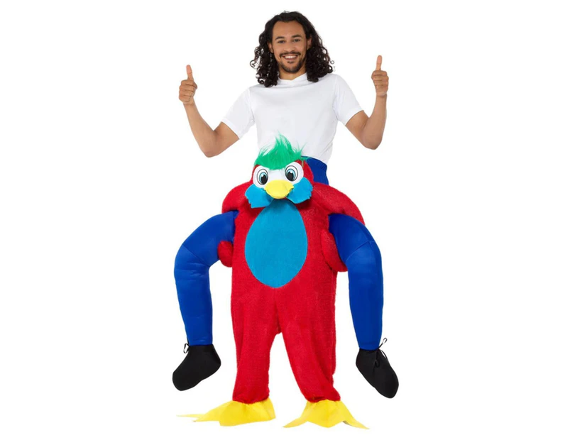 Parrot Piggy Back Adult Costume Size: One Size Fits Most