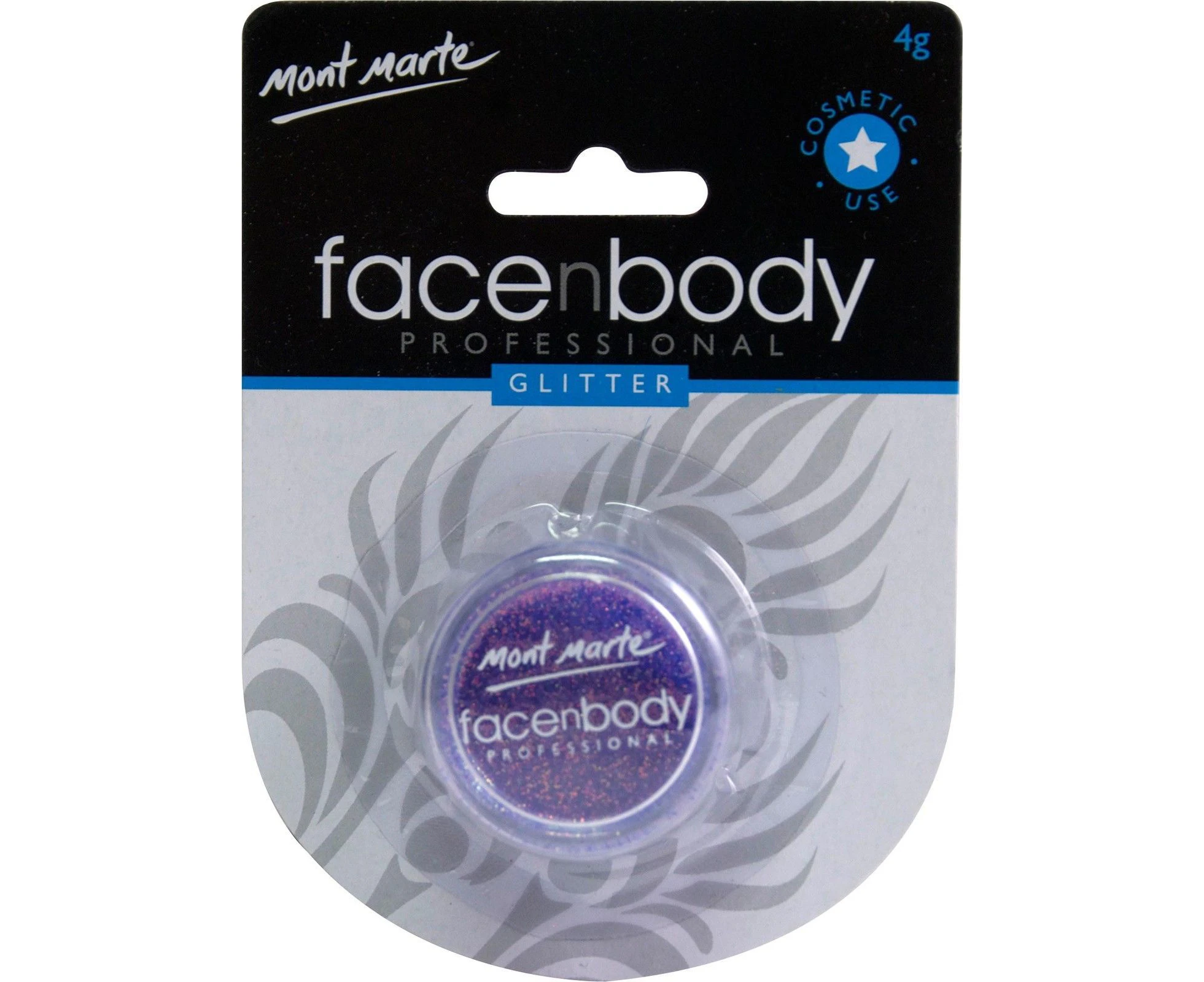 Mont Marte Face n Body Glitter 4g - Irridescent Purple