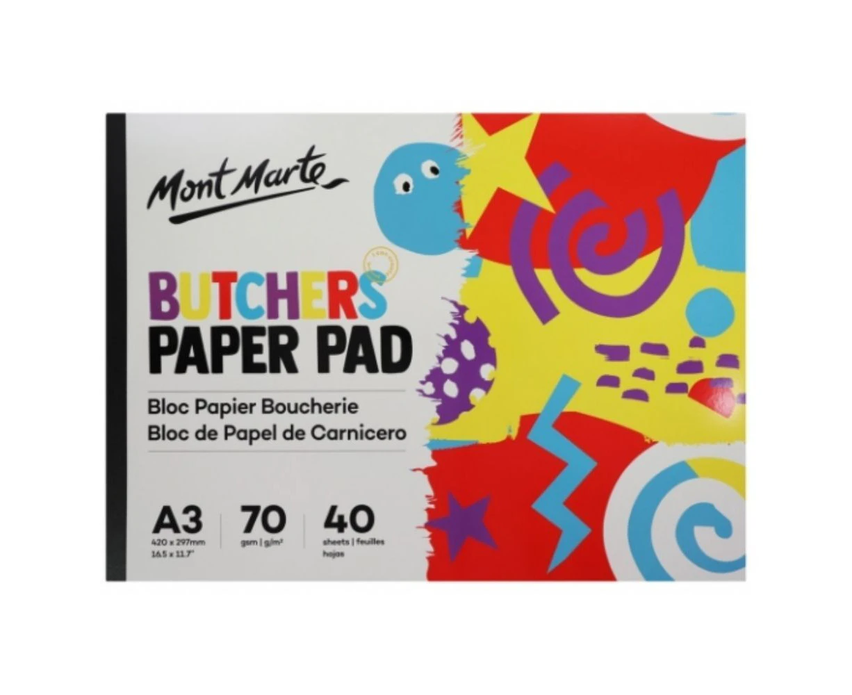 Mont Marte Kids - Butchers Paper Pad A3 70gsm 40 Sheet