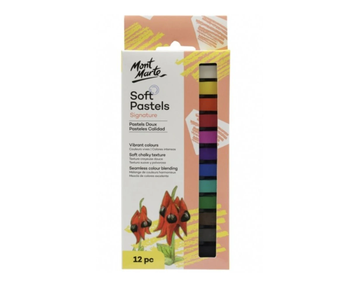 Mont Marte Soft Pastels - Colour 12pc