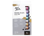 Mont Marte Intro Paint Set - Metallic Acrylic Paint 8pc x 18ml