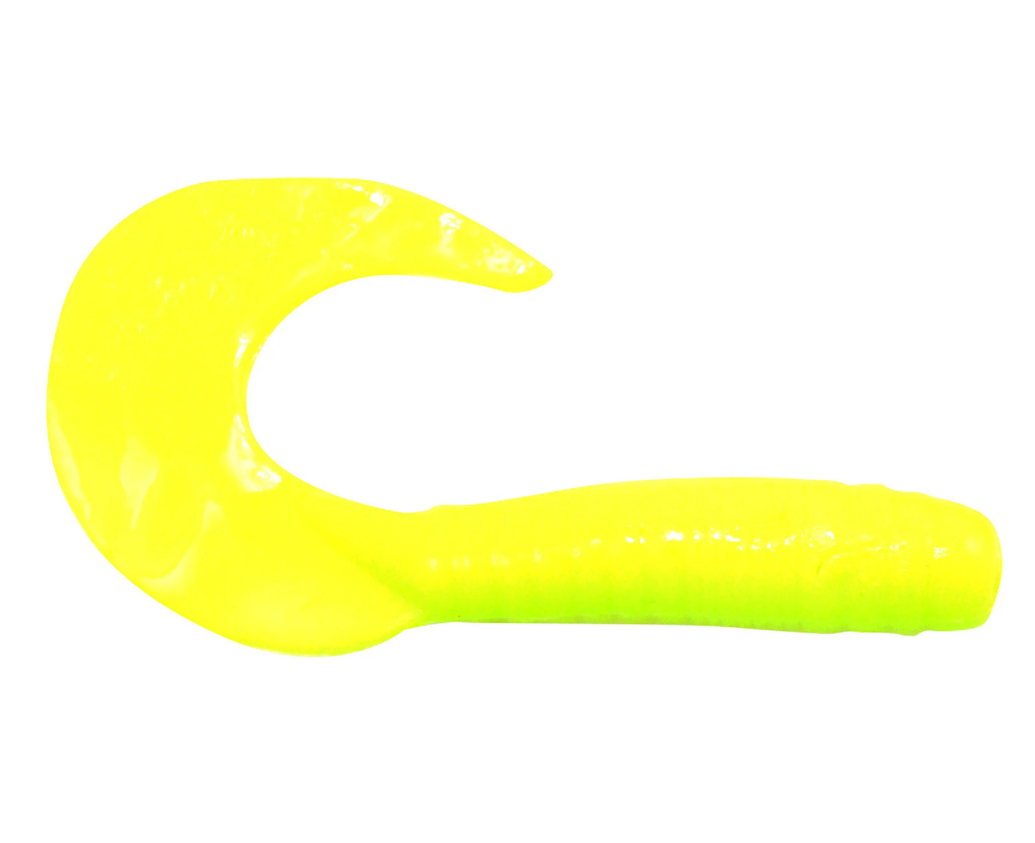 Discontinued - Berkley Gulp 4" Jigging Grub Soft Plastic Fishing Lure #Chartreuse