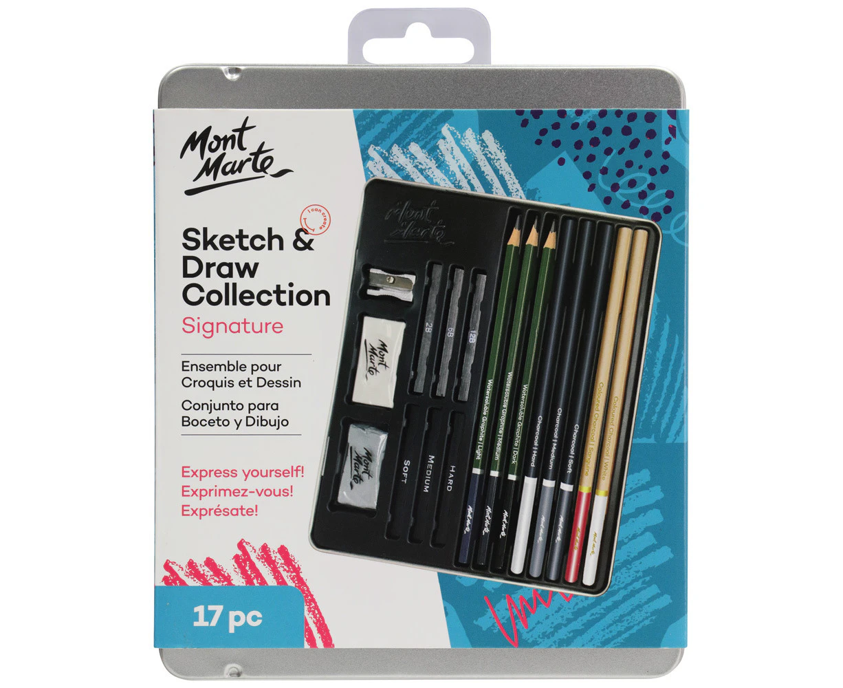 Beginner Art Sketching Drawing Set, Artist Kit, Sketch Book Pencils  Charcoal