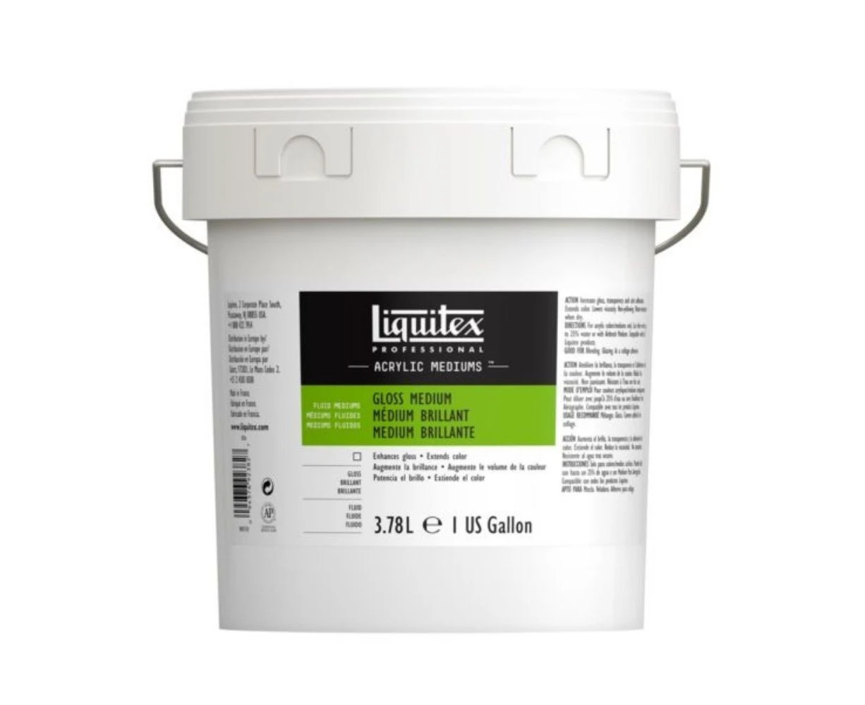 Liquitex Gloss Medium 3.78L Clear Coat Tub Arts And Crafts Painting Set