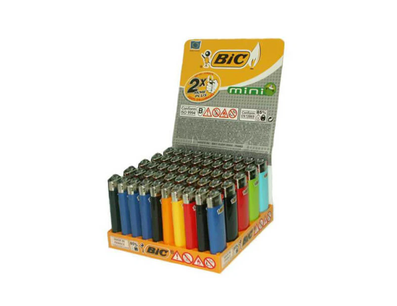BIC Mini Lighters - Box of 50 - Multi